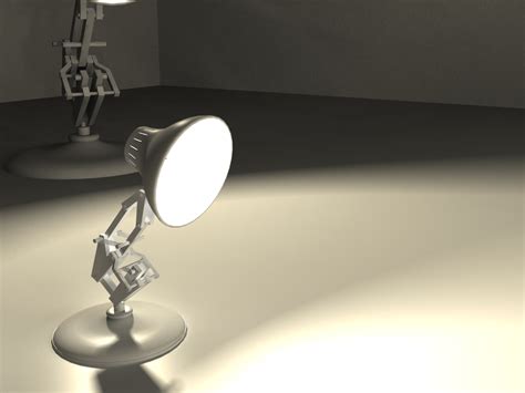 Pixar Lamp Modeling : Luxo Jr. by eddy2009 on DeviantArt