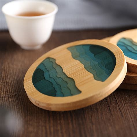 Epoxy Resin Transparent Bamboo Insulation Pad Land... – Vicedeal
