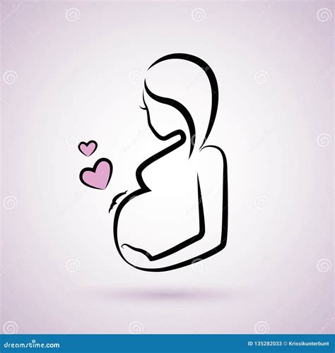 pregnant lady line stomach 7