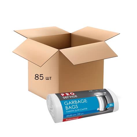 Мусорный пакет PRO service Standard белый HD 20л/30 шт (85 шт/ящ) от ...