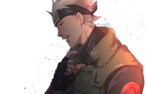 Обои мужчина, Наруто, Naruto, Какаши Хатаке, без маски картинки на ...