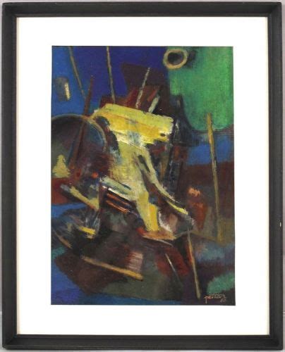 Mihailo S.Petrov (1902–1983) Belgrade Serbian Tempera Abstract ...
