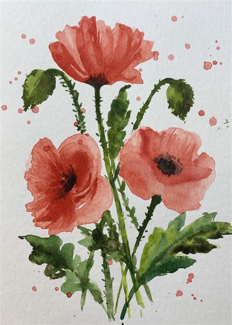 Pinturas De Flores Simples - Pinturas Faceis De Flores Para Iniciantes