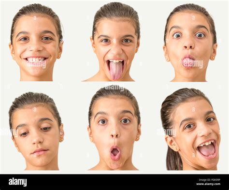 series   face portraits   young girl stock photo alamy
