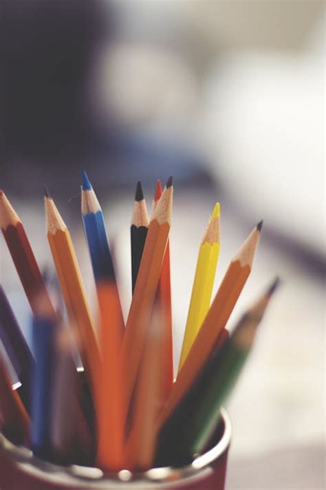 coloured pencils  stock photo