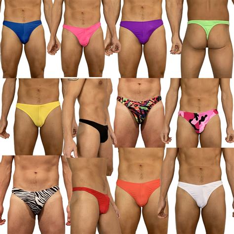 Comfortable Mens Spandex G-string, Thong, Bikini Brief Male Underwear