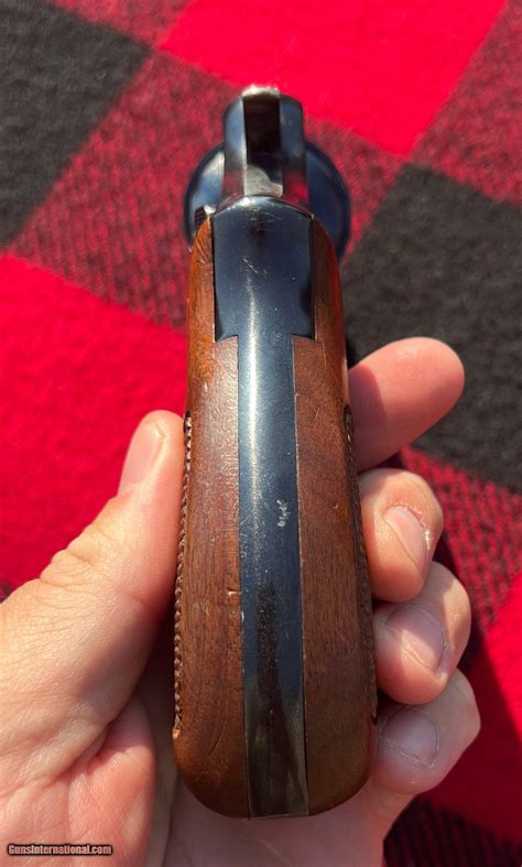 smith wesson model  snub nose  butt circa