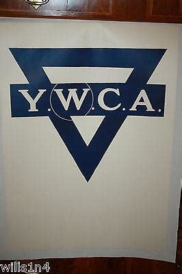 vintage original ywca logo wwi poster