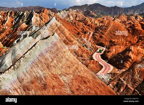 rainbow mountains  china   zhangye danxia landform