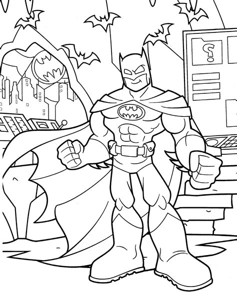 Desenho Do Batman Para Imprimir E Colorir
