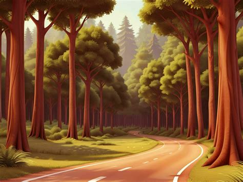 3D Animation forest scene with various forest trees 27506696 Stock ...