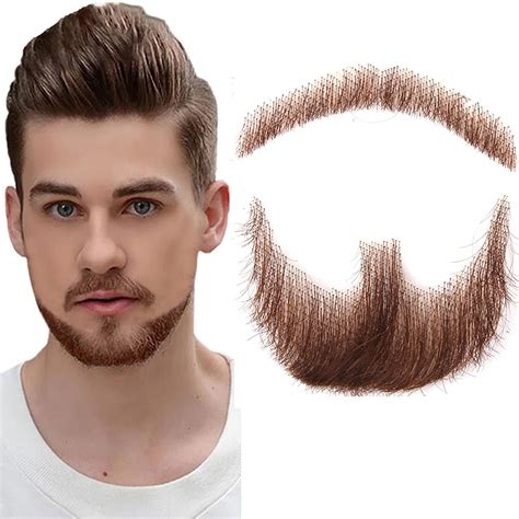 Amazon.com: TOLHYUN Fake Beard Goatee Beard Realistic 100% Human Hair