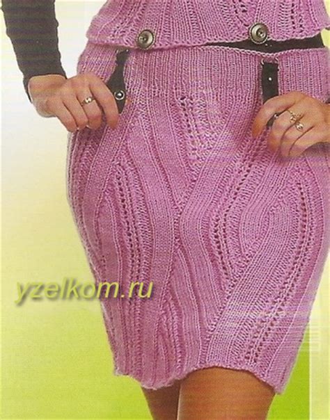 Юбка вязаная летняя со схемами