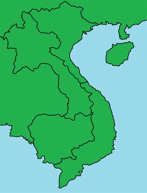 made north and south vietnam map : r/Maps
