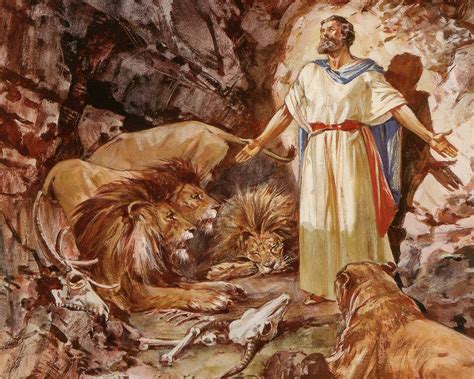 daniel  lions den p catholic prints pictures catholic pictures