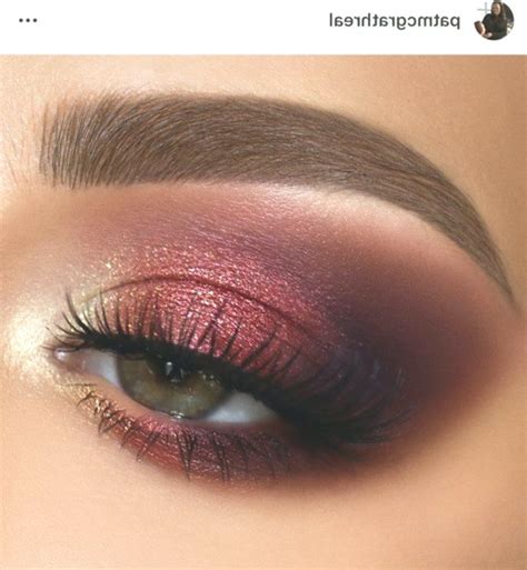 Deep maroon makeup