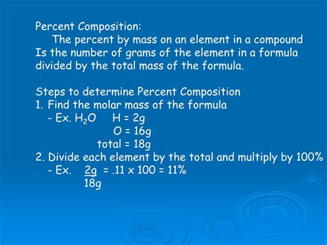 how to find mass percent of a compound