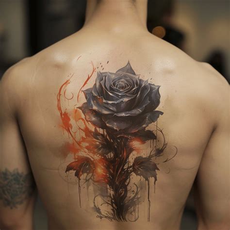 Black Rose Tattoo Design Download High Resolution Digital Art PNG ...