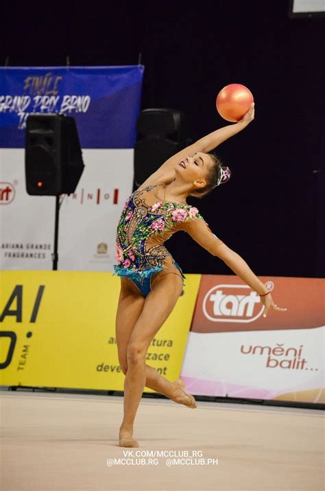 Arina Averina (Russia) won gold in ball finals at Grand Prix (Brno ...