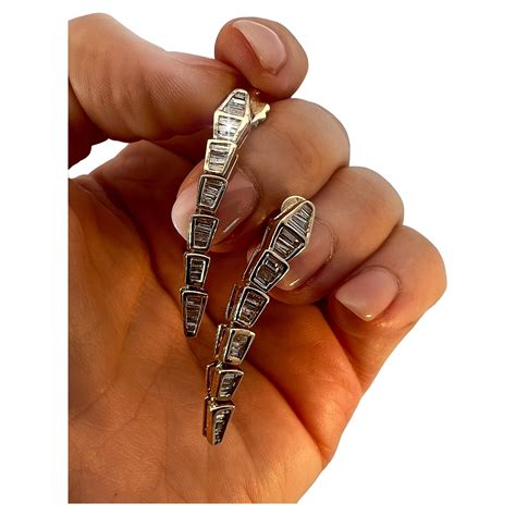 Crafted Baguette Diamond Earrings For Sale at 1stDibs