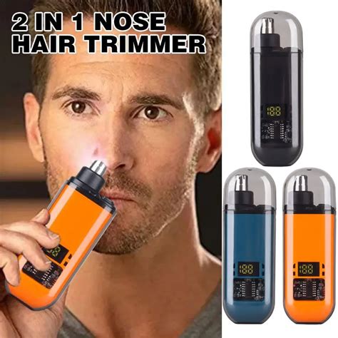 Портативный электрический триммер для волос в носу и ушах | AliExpress