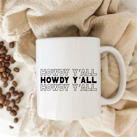 Howdy Y'all SVG Instant Digital Download Howdy Yall - Etsy