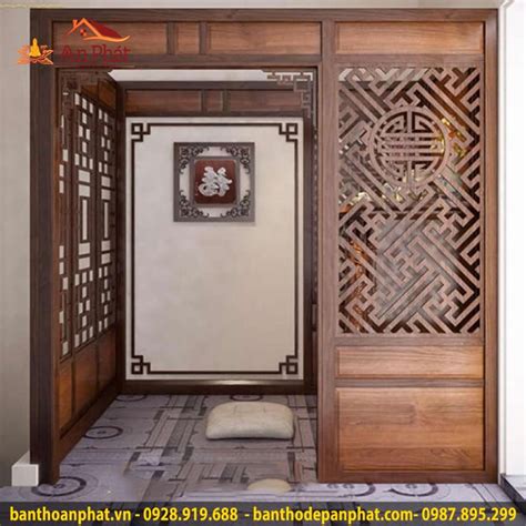 vach ngan phong tho voi phong khach home home