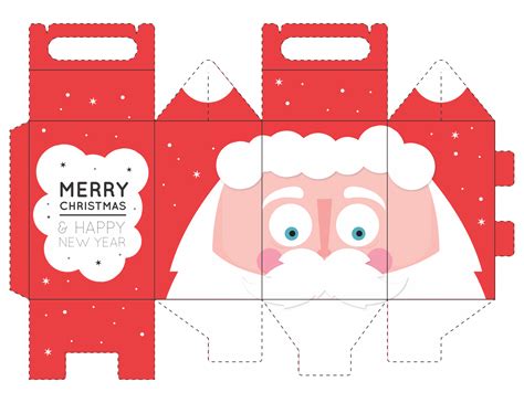 Christmas Santa Paper Box Templates - 10 Free PDF Printables | Printablee