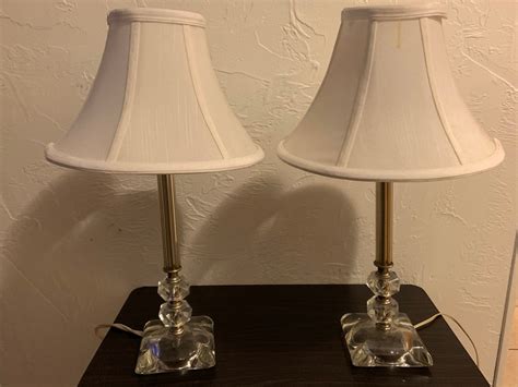 Vintage Etched Bedroom Lamp - Etsy