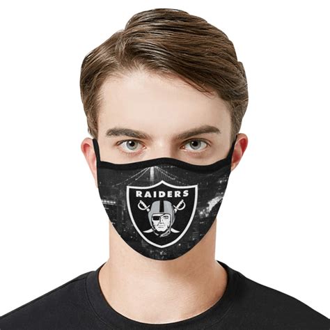 Oakland Raiders Face Mask - Adults Mask PM2.5 - Reviewshirts Office