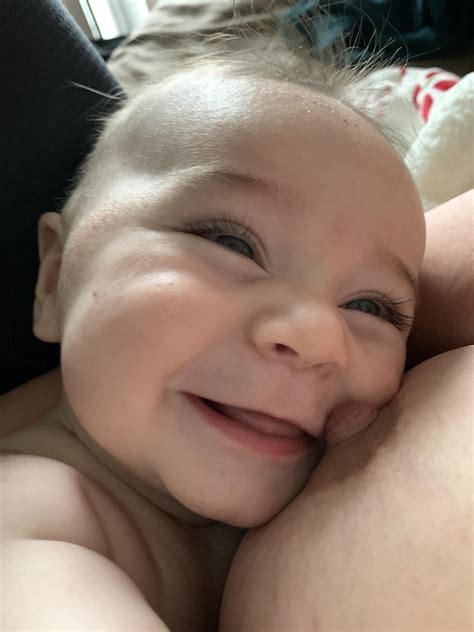 Got distracted by the TV, realized he wasn’t nursing anymore, and