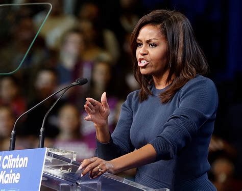 Voice Shaking, Michelle Obama Calls Trump Comments on Women