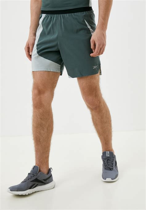 Шорты спортивные Reebok RUNNING SHORT, цвет: зеленый, RTLACL904301 ...