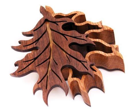 Scroll an Oak Leaf Box - Scroll Saw Woodworking & Crafts | Scroll saw ...