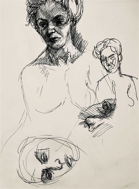 Ian Hornak - Renaissance Female Nude Figure Study, 1964, Ian Hornak