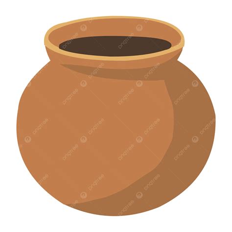 Muddy Soil Water Pot Vector, Muddy Soil Water Pot, Water Pot, Soil