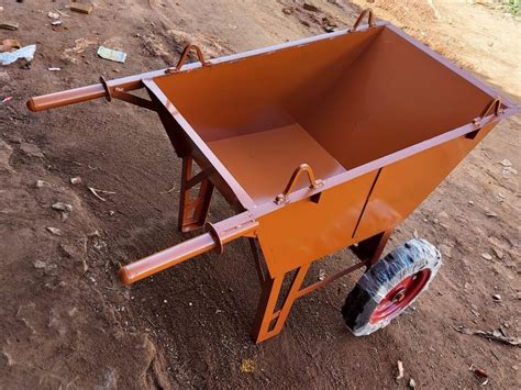mild steel hand wheel barrow  construction load capacity  kg