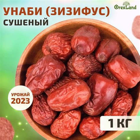 Унаби зизифус сушеный (китайский финик) Orexland, 1 кг купить на OZON ...