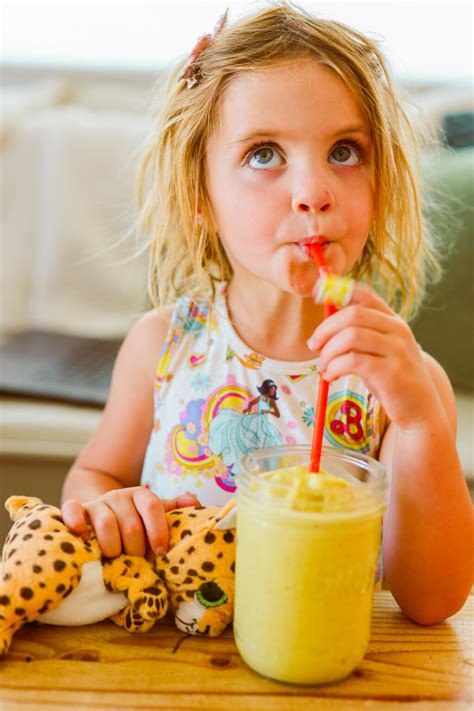 Yellow Banana Kids Smoothie - HealthyHappyLife.com