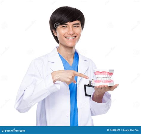 Asian dentist stock image. Image of isolated, handsome - 44092575