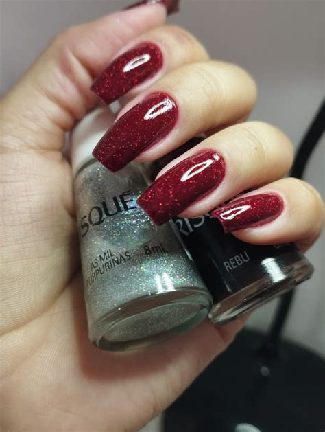 Unha Do Pé Vermelha Com Glitter - minhas unhas | Unhas vermelhas glitter, Unhas compridas, Unha com gliter