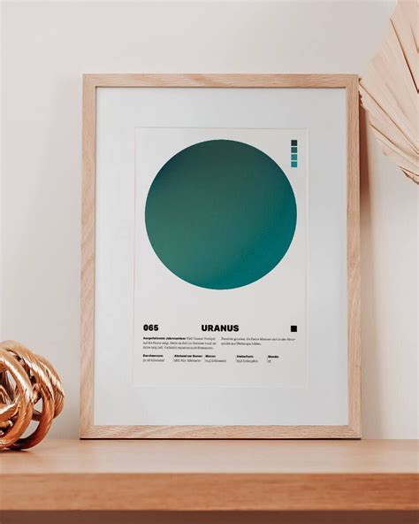 uranus solar system poster    cm artofit