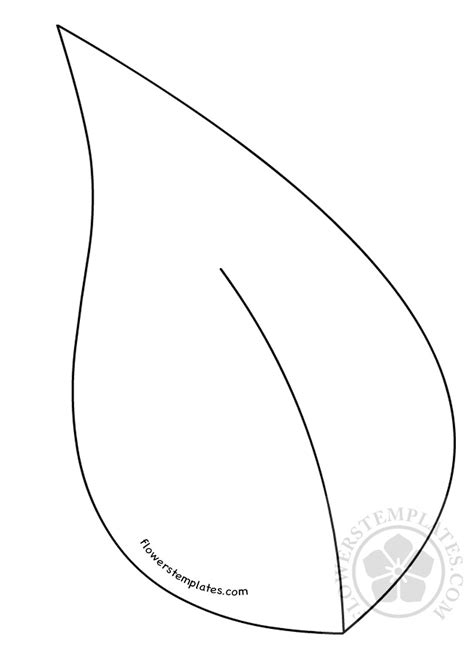 Giant leaf template printable - Flowers Templates