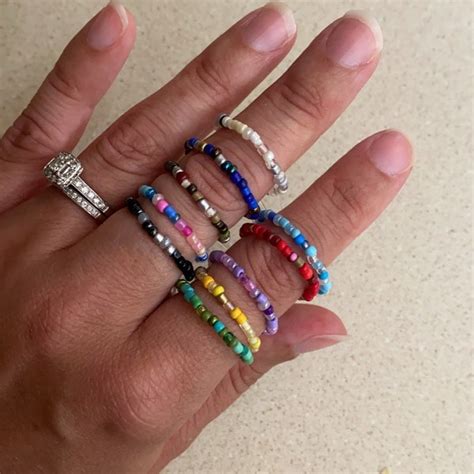 Beaded Rings - Etsy