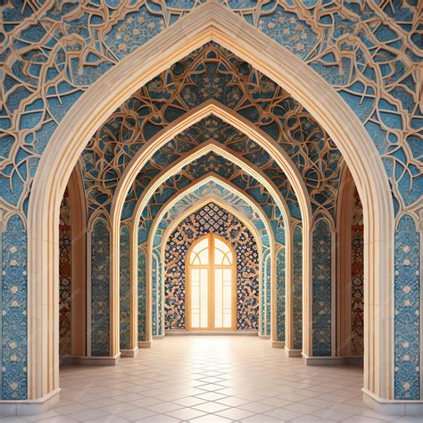 Premium AI Image | Islamic architecture wallpaper