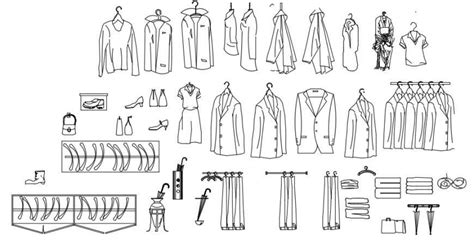man  woman clothing  accessory blocks drawing details dwg file