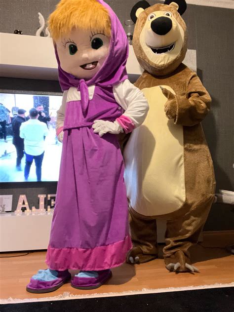 Costume Cosplay Mascote Masha si ursu, evenimente, petreceri, nou Satu