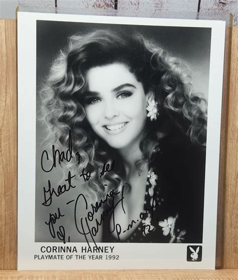 Corinna Harney Playboy Playmate of the year Press Headshot Autographed