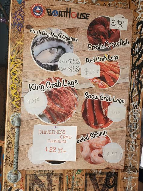 Menu at Boat House restaurant, Alhambra