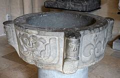 categoryromanesque baptismal fonts  belgium wikimedia commons